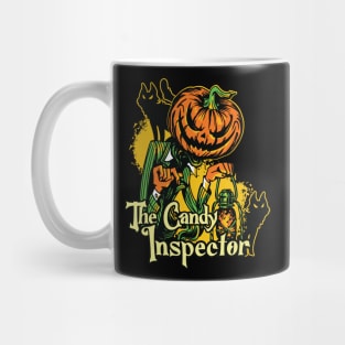 Candy Inspector Halloween Pumpkin Design Mug